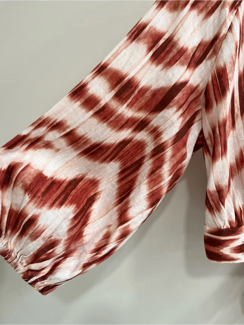 Banana Republic Matching Set Wayfinder linen wrap top Meridian wide leg pants